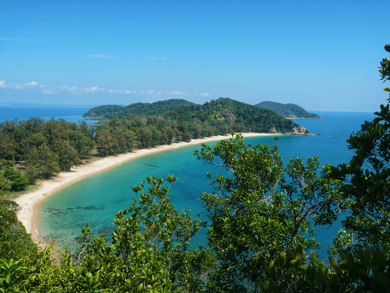 Berg auf Sibu Island in Malaysia