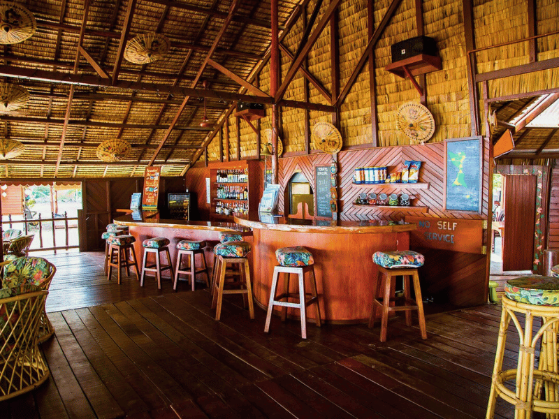 Hotelrestaurant auf Sibu in Malaysia