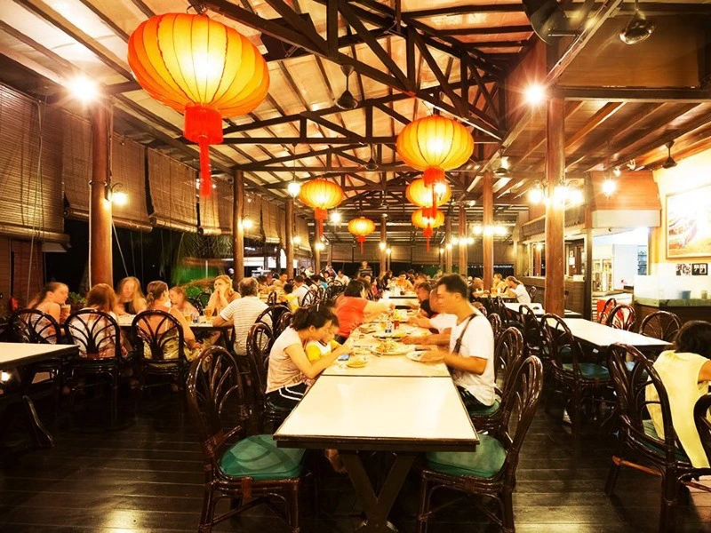 Hotelrestaurant auf Perhentian, Malaysia