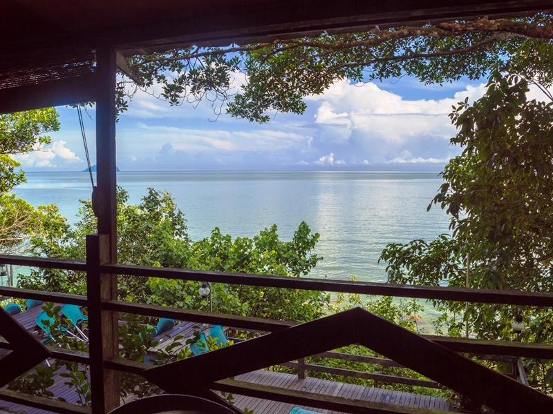 Aussicht bei Semenggoh in der Nähe von Kuching in Malaysia