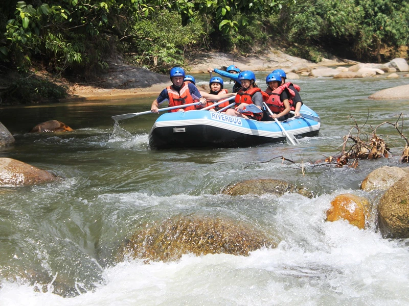 White Water Rafting in den Cameron Highlands, Malaysia