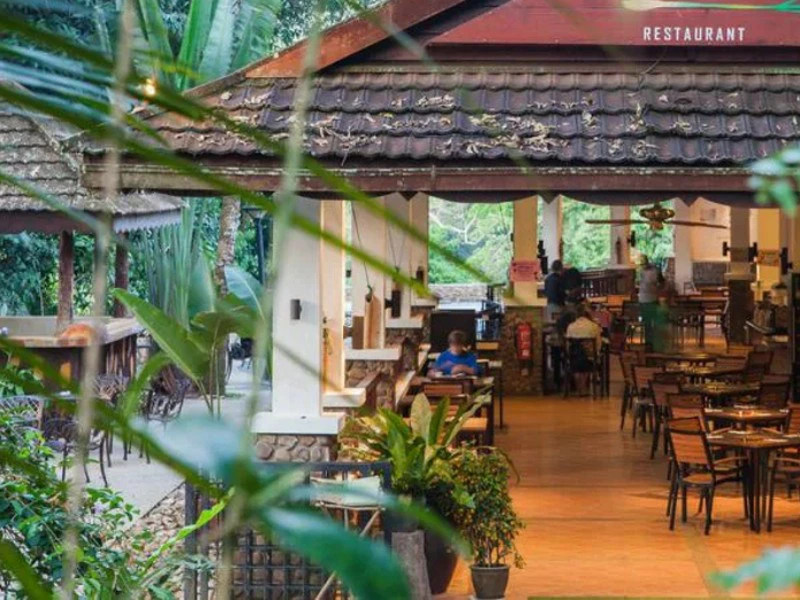 Hotelrestaurant im Taman Negara, Malaysia