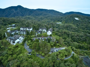 Koloniales Hotel in den Teefeldern in den Cameron Highlands