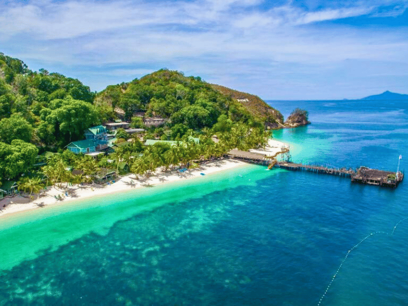 Anleger auf Rawa Island, Malaysia