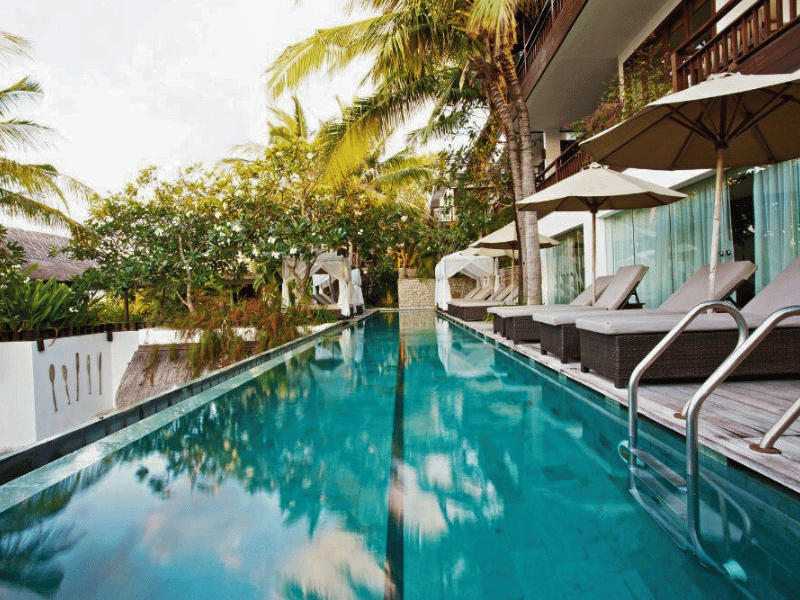 Pool der Komfortunterkunft in Nusa