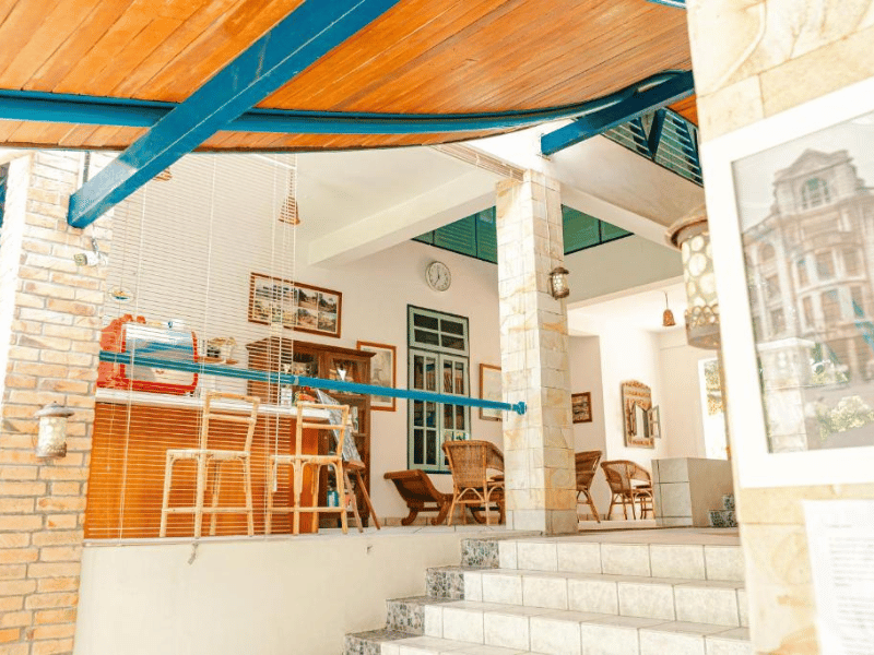 Hotellobby in Medan auf Sumatra