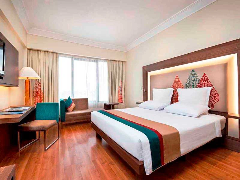 Eines der Zimmer im Hotel in Solo