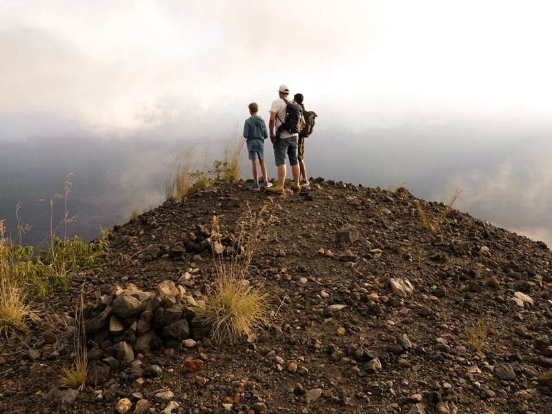 Ausblick am Krater vom Mount Batur
