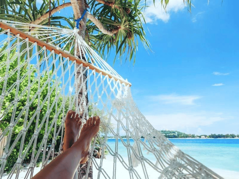 Entspannen mit der Hängematte, Indonesien