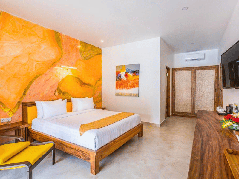 Zimmer im Hotel auf den Gili-Inseln, Indonesien