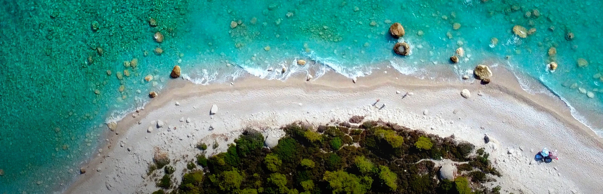 Strand an Albaniens Küste
