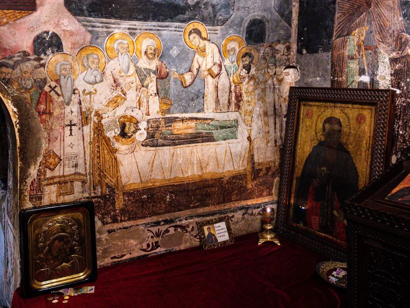 Blick in eine Kirch in Nordmazedonien