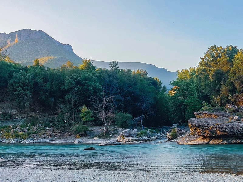 Vjosa Fluss in Albanien