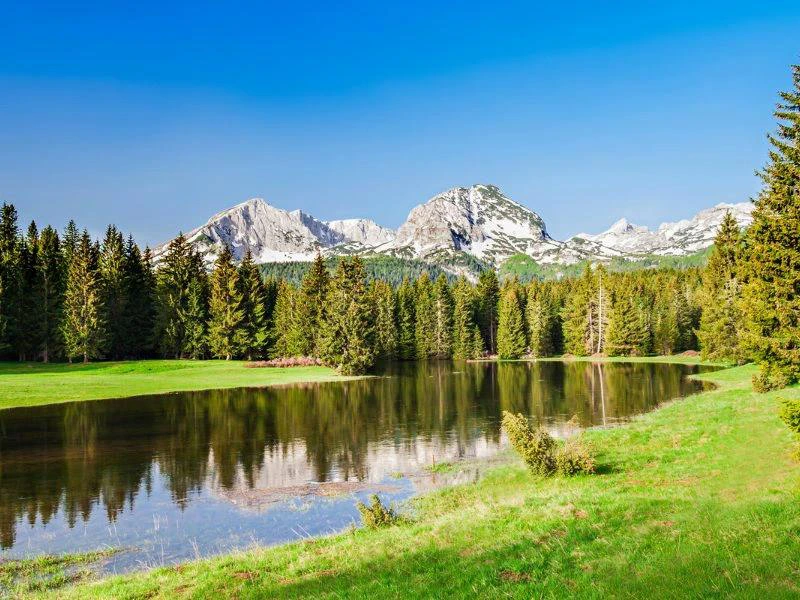 Der schwarze See in Montenegro