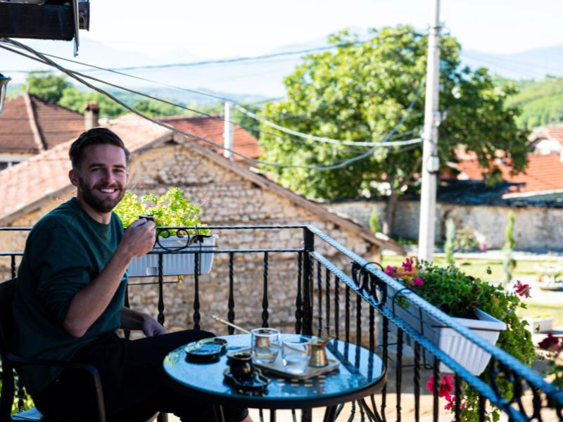 Terrasse der Unterkunft