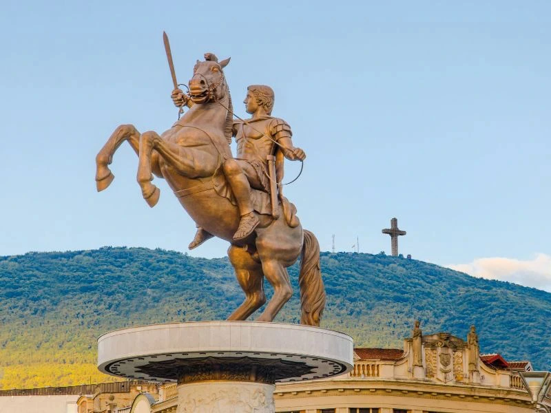 Statue in Nordmazedonien