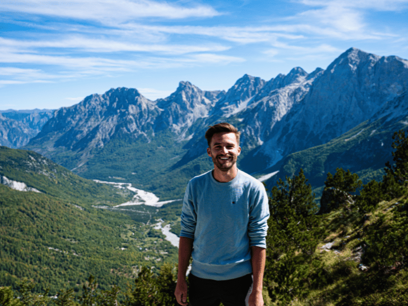 Aussicht auf einer Wanderung im Nationalpark von Theth