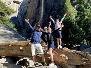 Wanderung mit der Familie im Yosemite Nationalpark