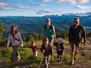 Wandern mit der Familie in Kanada
