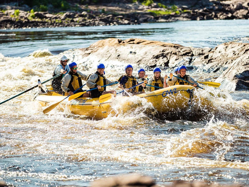 Rafting auf dem Ottawa Fluss in Kanada