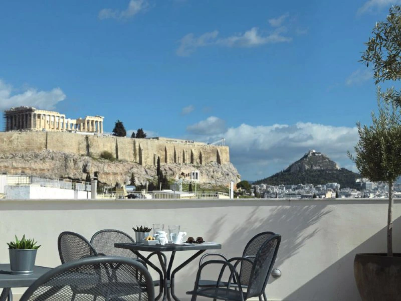 Familienurlaub Athen Aussicht Akropolis
