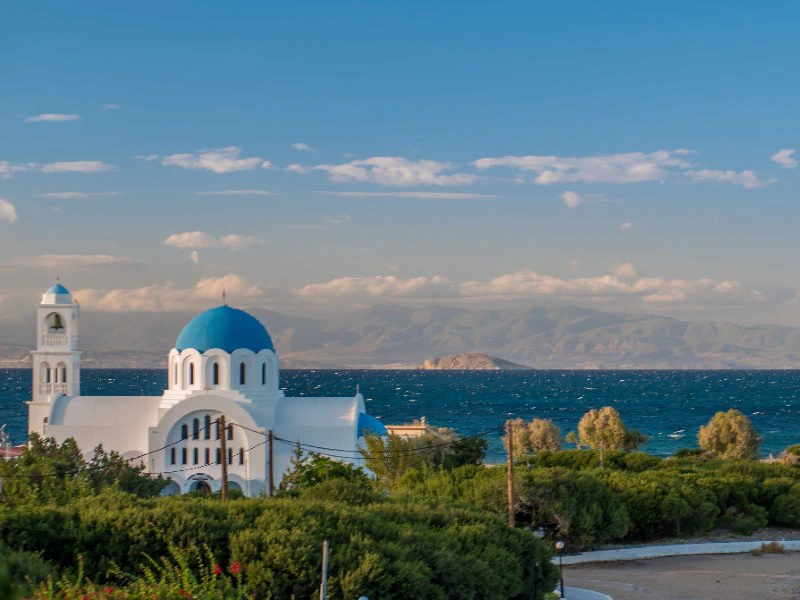 Aussicht von der griechischen Insel Agistri
