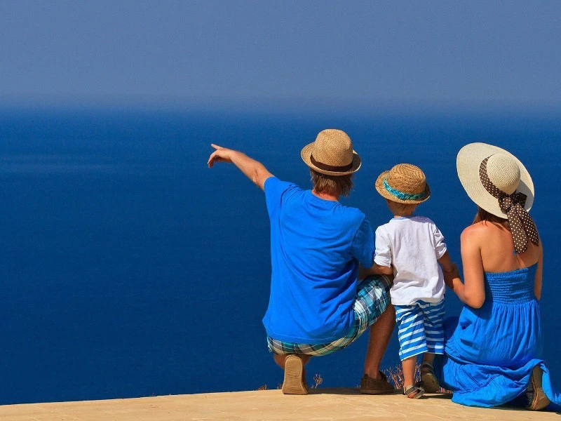 Aussicht aufs Meer, Griechenland