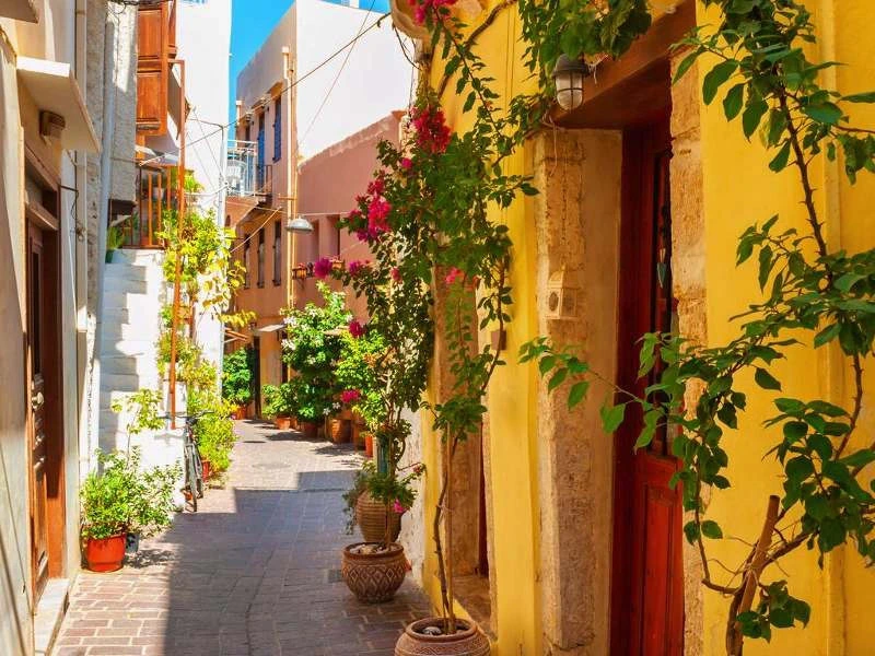 Straße in Chania auf Kreta, Griechenland