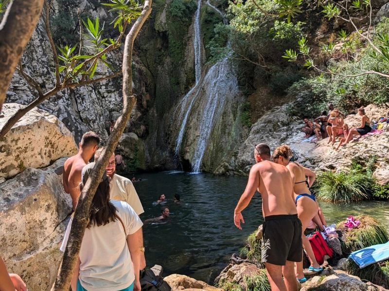 Polylimnio Wasserfälle in Griechenland