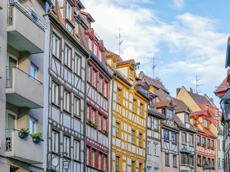 Häuserwand in Deutschland