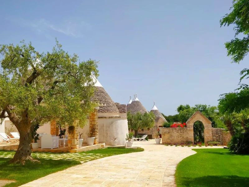 Trulli Unterkunft in Apulien, Italien