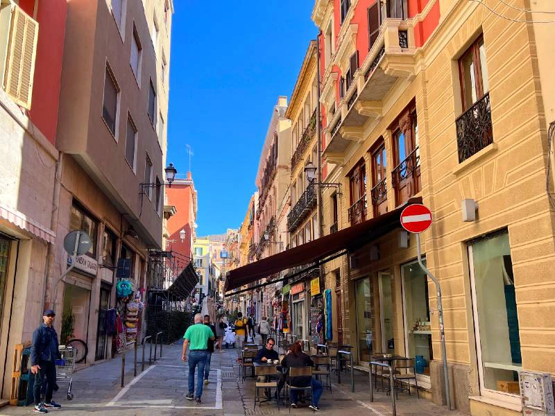 Straße in Cagliari