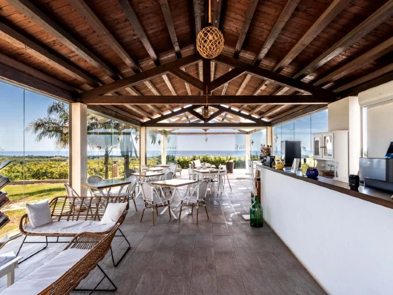Lobby des Hotels in Avola, Italien