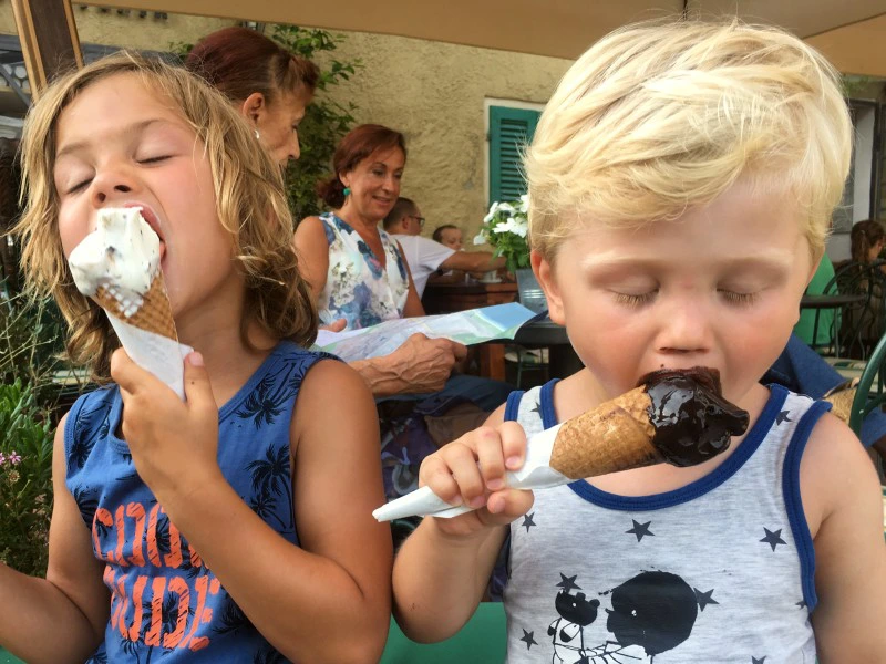 Familienreise Italien Eis