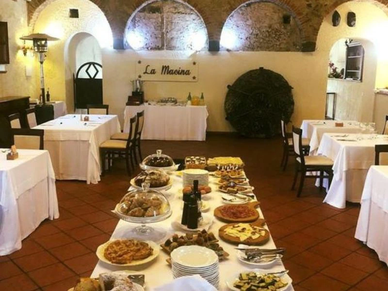 Buffet in der Unterkunft