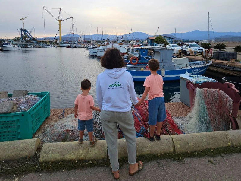 Am Hafen von Arbatax auf Sardinien, Italien