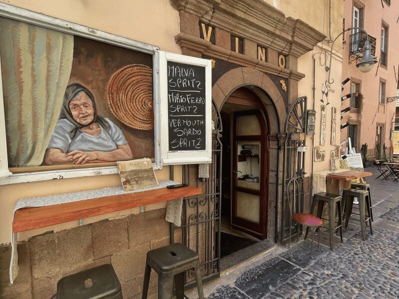 Wandbild in Sardinien