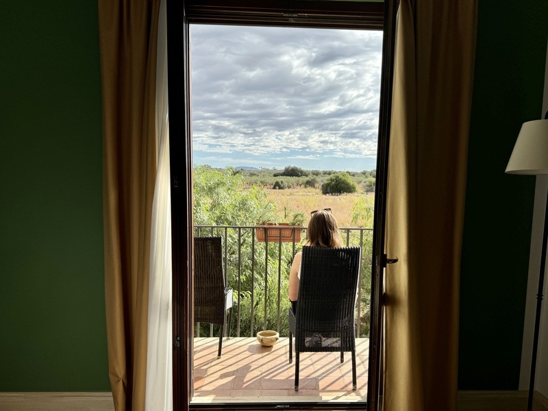 Ausblick aus dem Hotelzimmer in Marsala, Italien