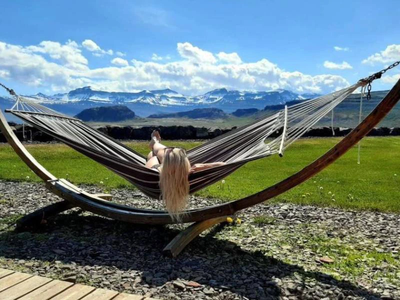 Ferienhaus mit Garten an den Ostfjorden