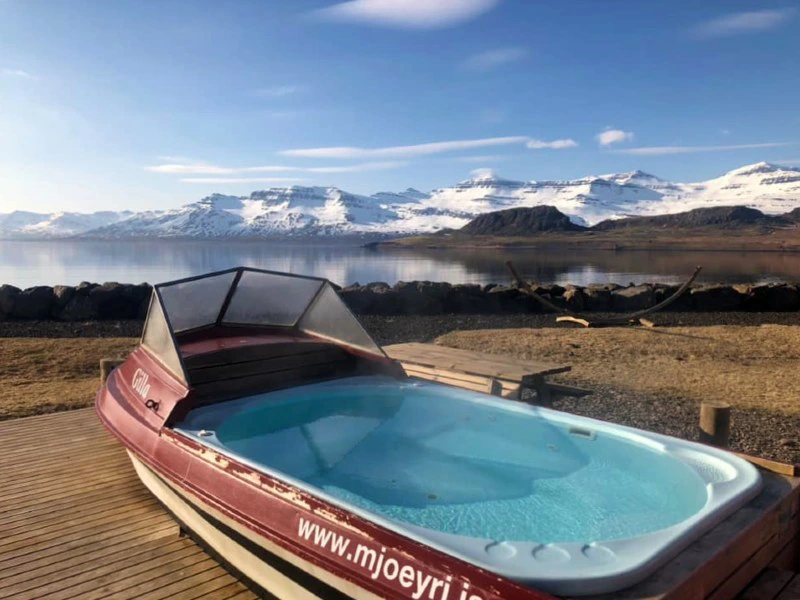 Hot Tub in der Unterkunft