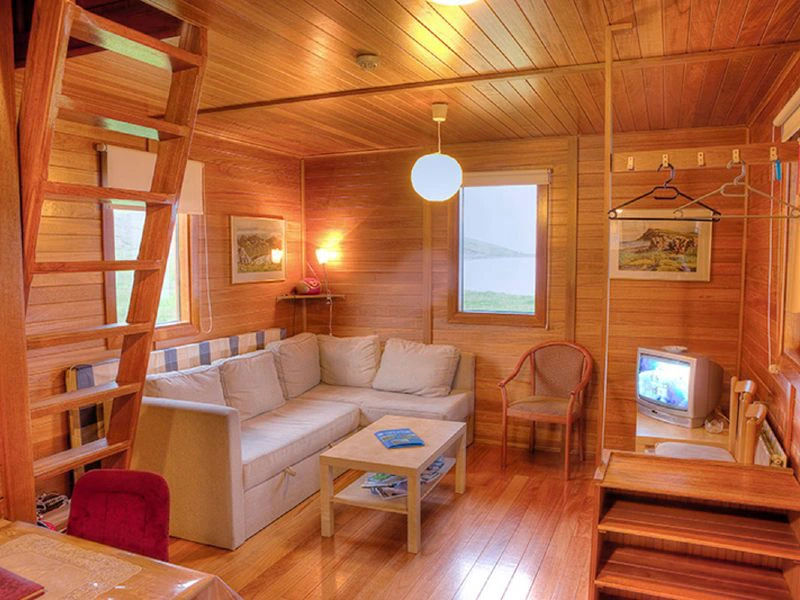 Wohnbereich im Ferienhaus an den Ostfjorden