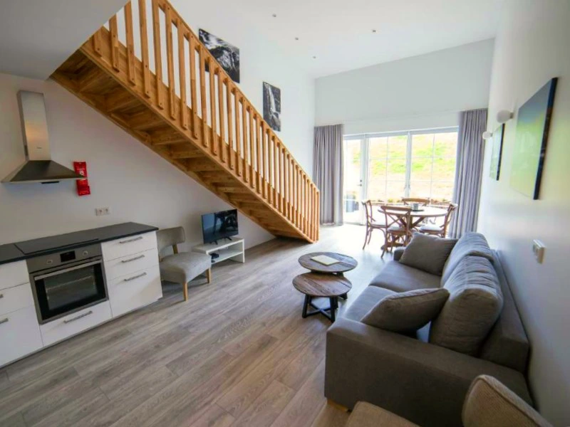 Wohnküche in der Unterkunft in Borgarfjördur Eystri