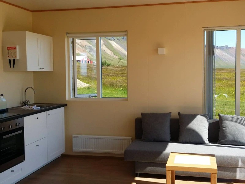 Wohnbereich im Ferienhaus auf der Snaefellsnes Halbinsel
