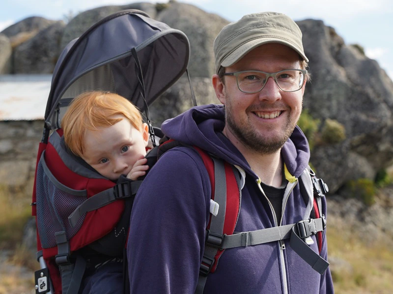 Familie Wanderung in der Serra da Estrela
