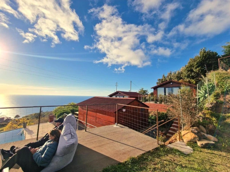 Aussicht beim Glamping auf Madeira