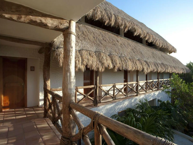 Hotel auf Holbox in Mexiko