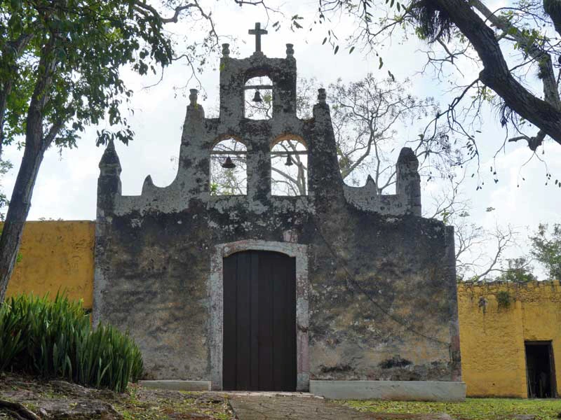 Kirche beim Hotel bei Chichen Itza in Mexiko