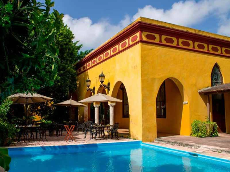 Pool im Hotel in Merida in Mexiko