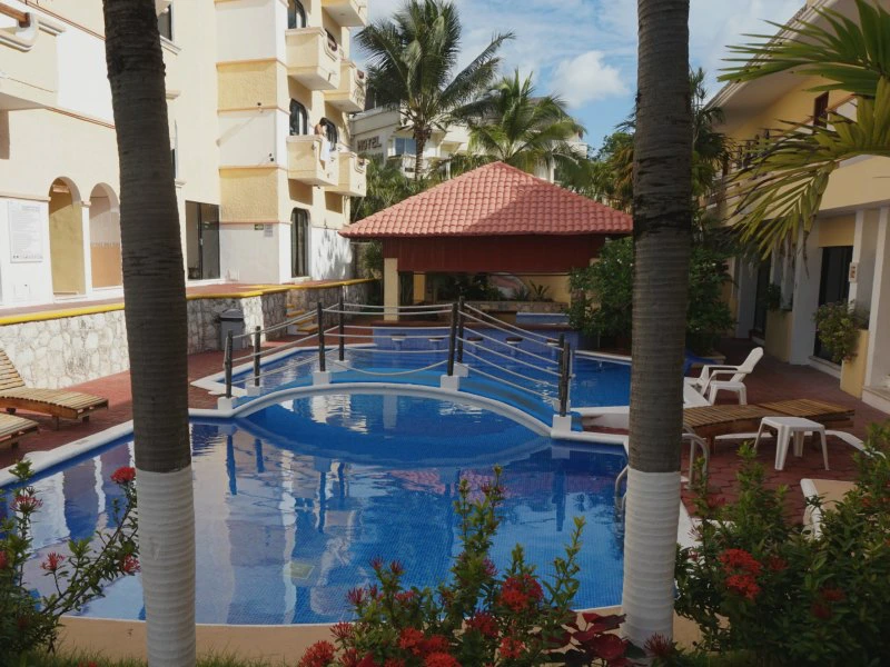 Hotelpool in Playa del Carmen in Mexiko