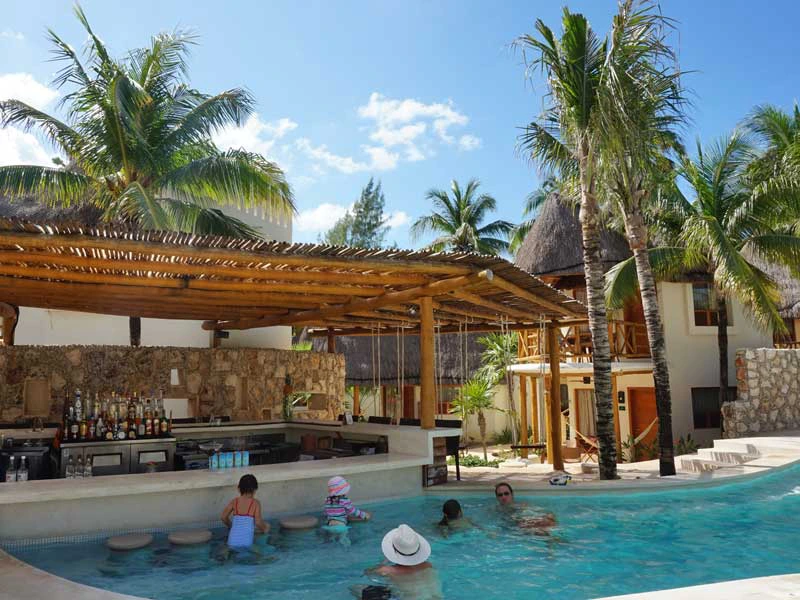 Bar im Hotel in Playa del Carmen in Mexiko